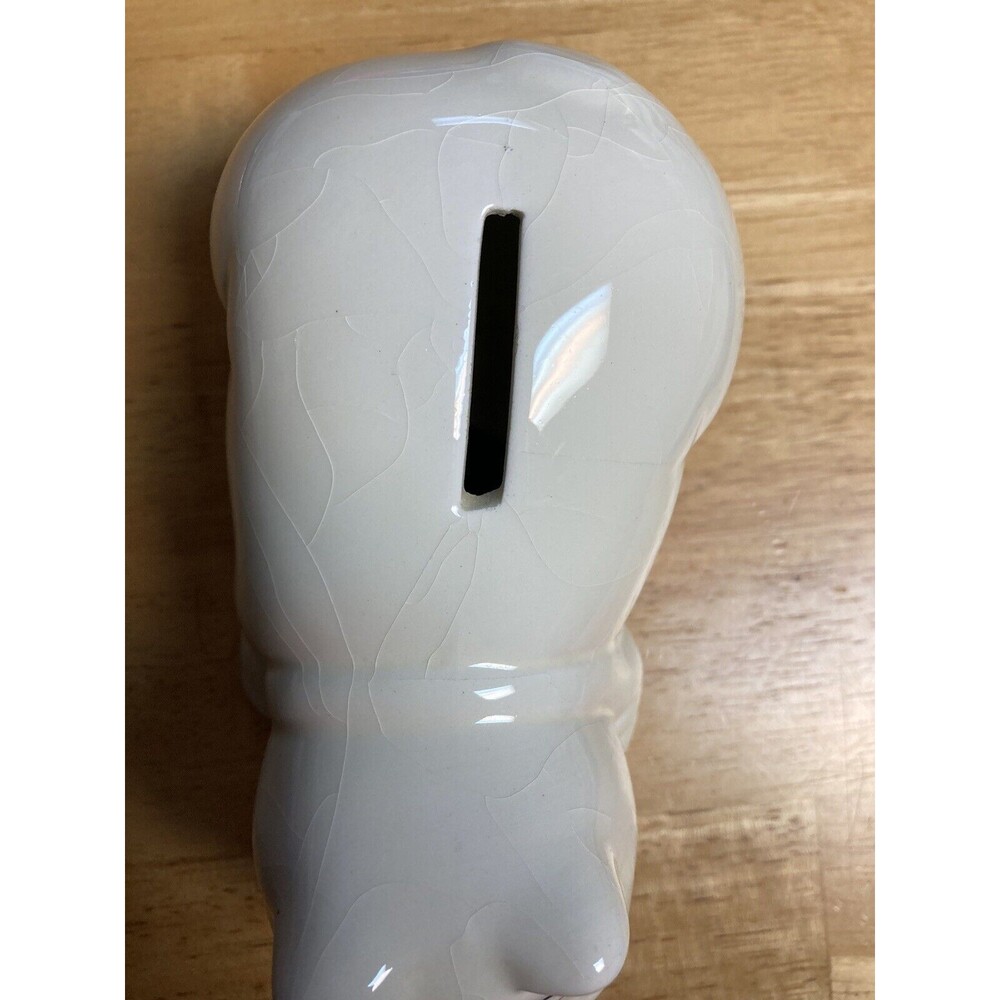 Ceramic MCM Piggy Bank Complete Made In Taiwan 6” Long W/plug Vintage Pig READ - Picture 3 of 5